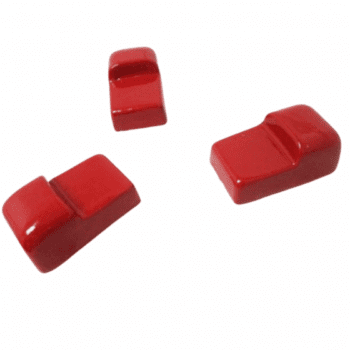 Ceramic Feet ( Red ) set of 3