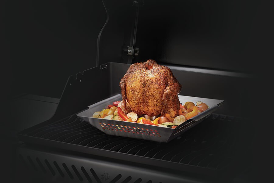 Napoleon Stainless Steel Chicken Roaster and Wok