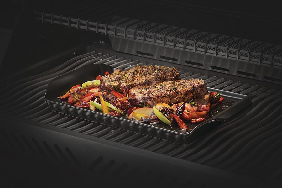 Napoleon Ceramic Roasting Pan & Beer Can Chicken Roaster Set