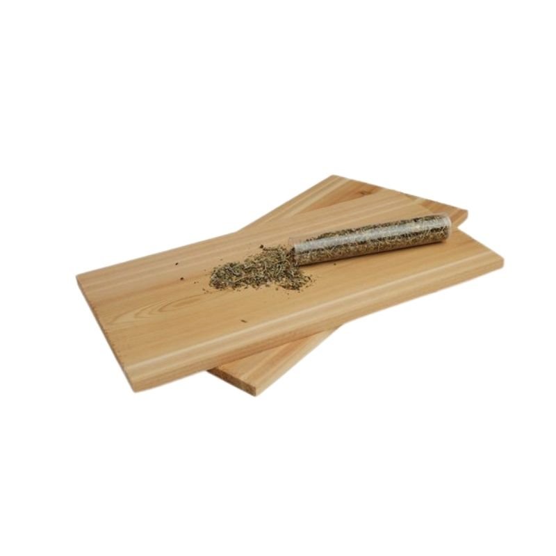 Steven Raichlen Cedar Two Plank Salmon Set with Spices
