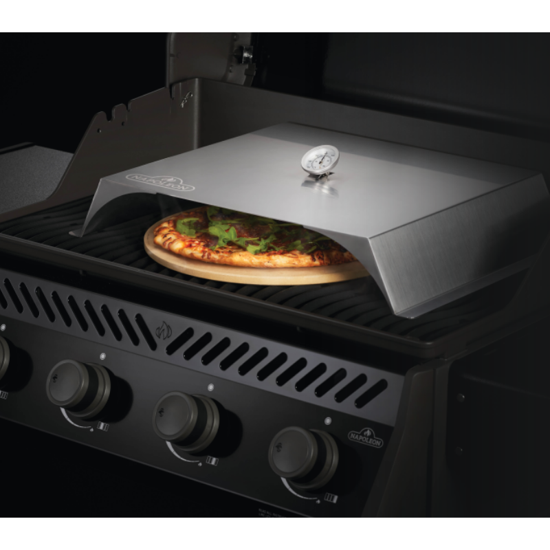 Napoleon Pizza Add-on/oven of stainless steel