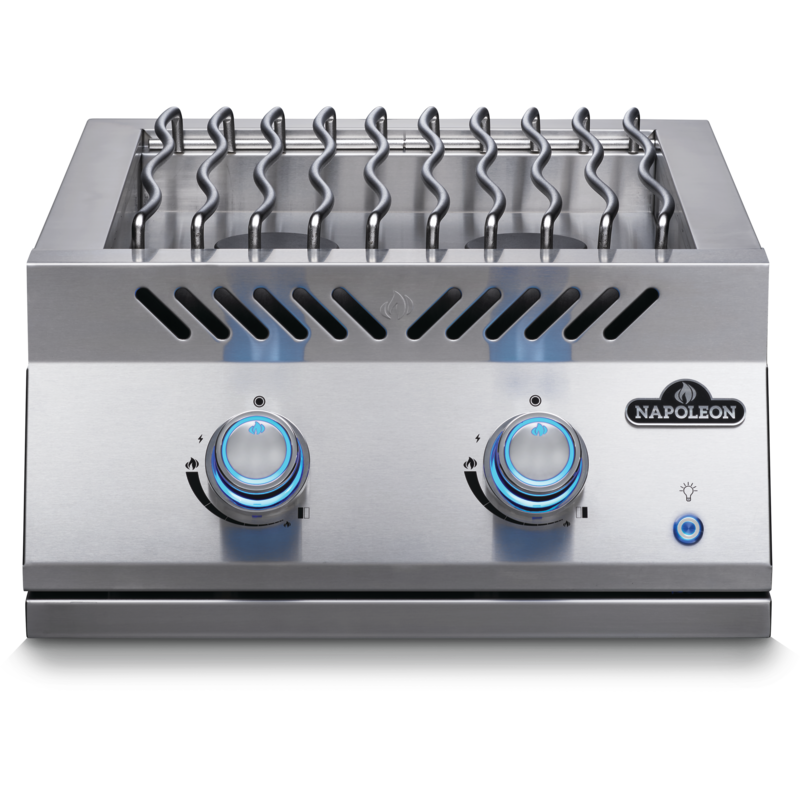 Built-In 700 Series 18" Dual Range Top Burner with Stainless Steel Cover