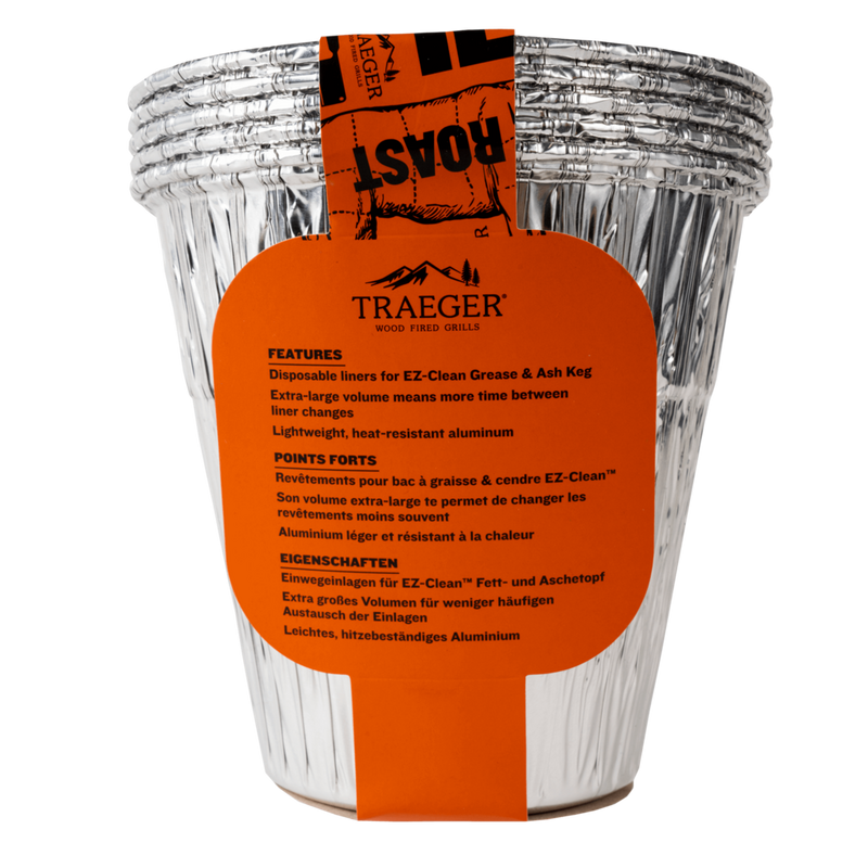 Traeger EZ-Clean Grease & Ash Keg Liner - 5 Pack
