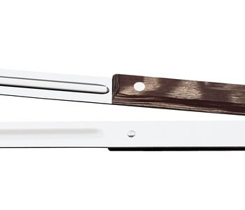 Tramontina Barbecue Meat Tong with Stainless Steel Blade and Brown Polywood Treated Wood Handle