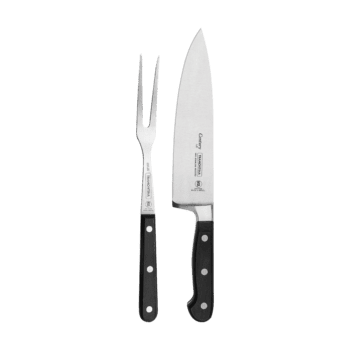 Tramontina Century Carving Set with 2-piece stainless steel blades and polycarbonate handles with fiberglass
