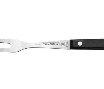 Tramontina Century Carving Fork with stainless steel blade and black polycarbonate handle