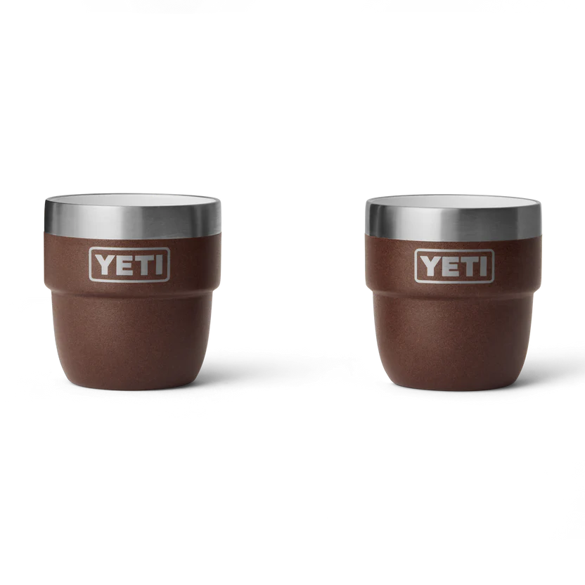 Rambler 4oz ( 118ml ) stackable cups ( set of 2 ) - Wetlands Brown