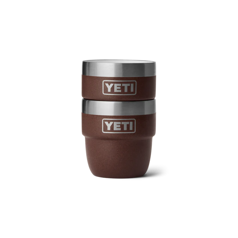 Rambler 4oz ( 118ml ) stackable cups ( set of 2 ) - Wetlands Brown