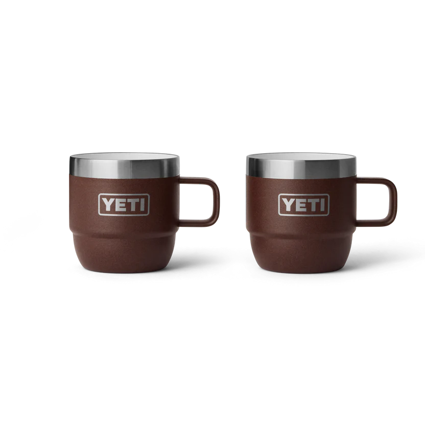 Rambler 6oz ( 177ml ) stackable cups ( set of 2 ) - Wetlands Brown