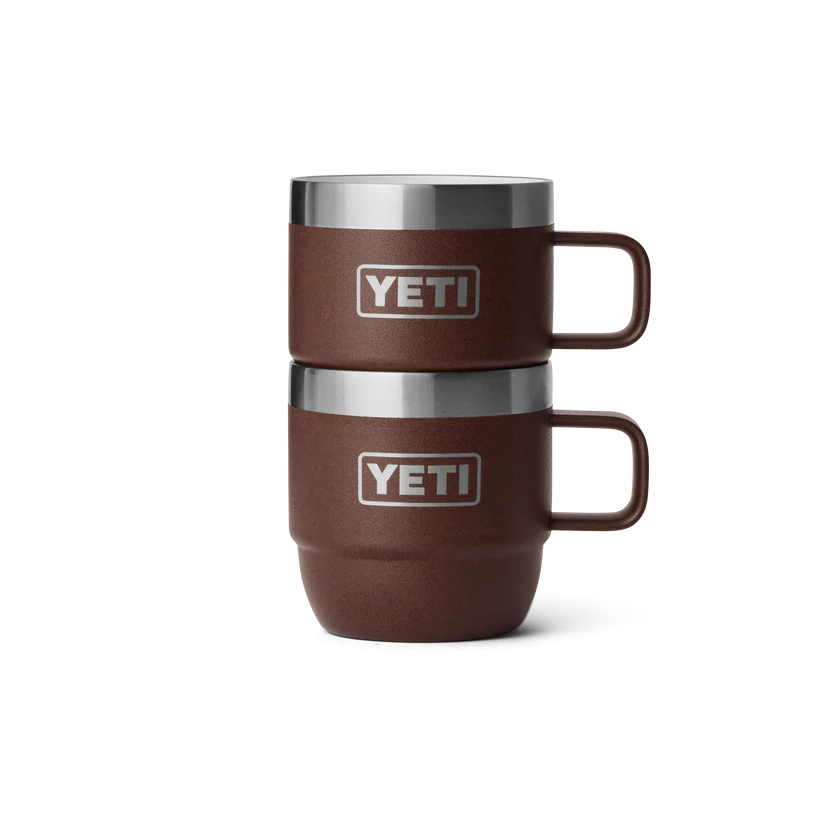 Rambler 6oz ( 177ml ) stackable cups ( set of 2 ) - Wetlands Brown