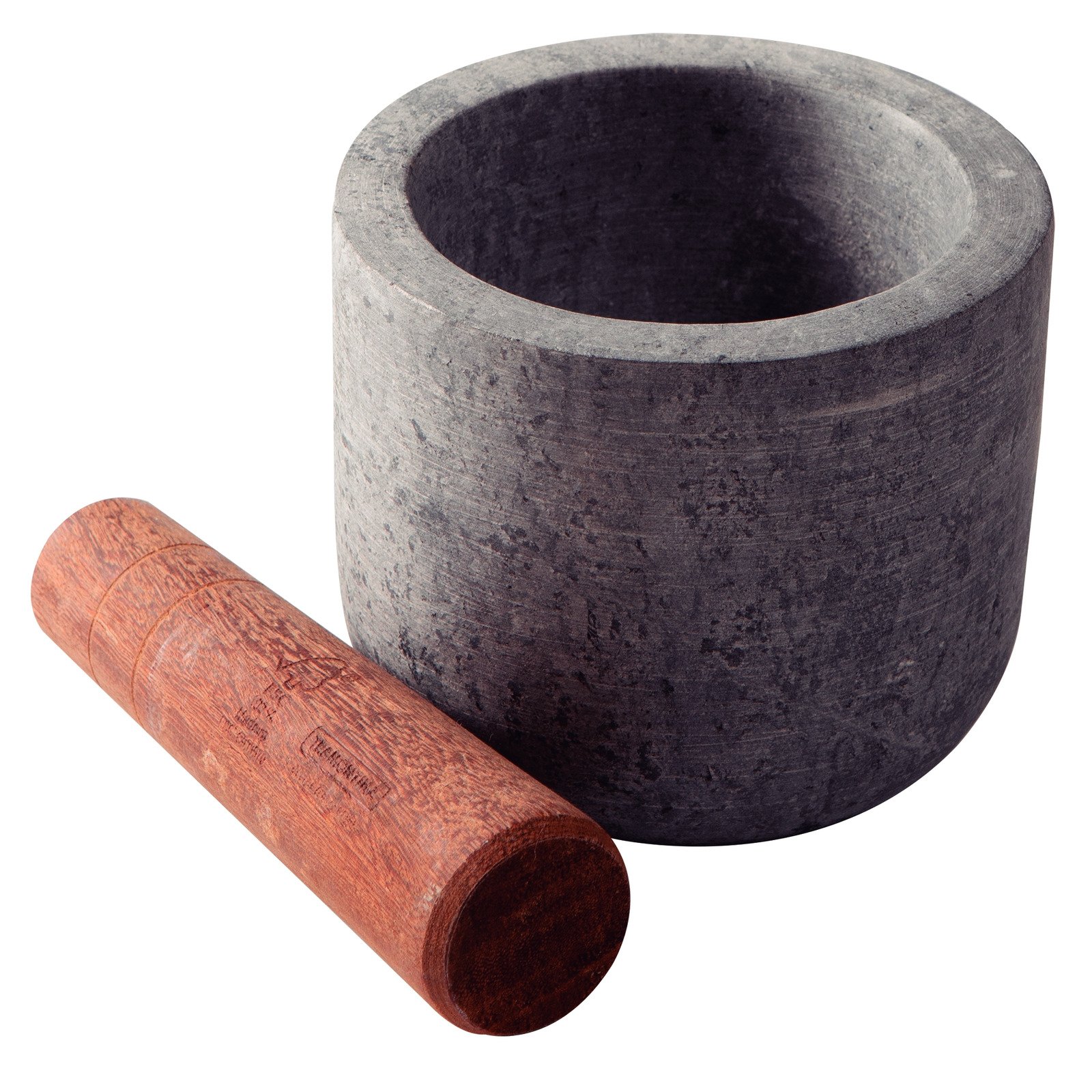 Tramontina Organic Mortar Pestle in Cumaru Wood and Soapstone, 12 cm
