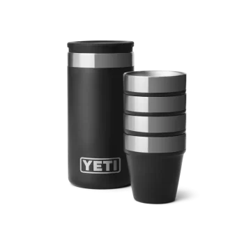 Shot Glasses With Carrying Case (Black)