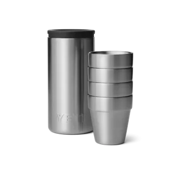Shot Glasses With Carrying Case (Stainless Steel)