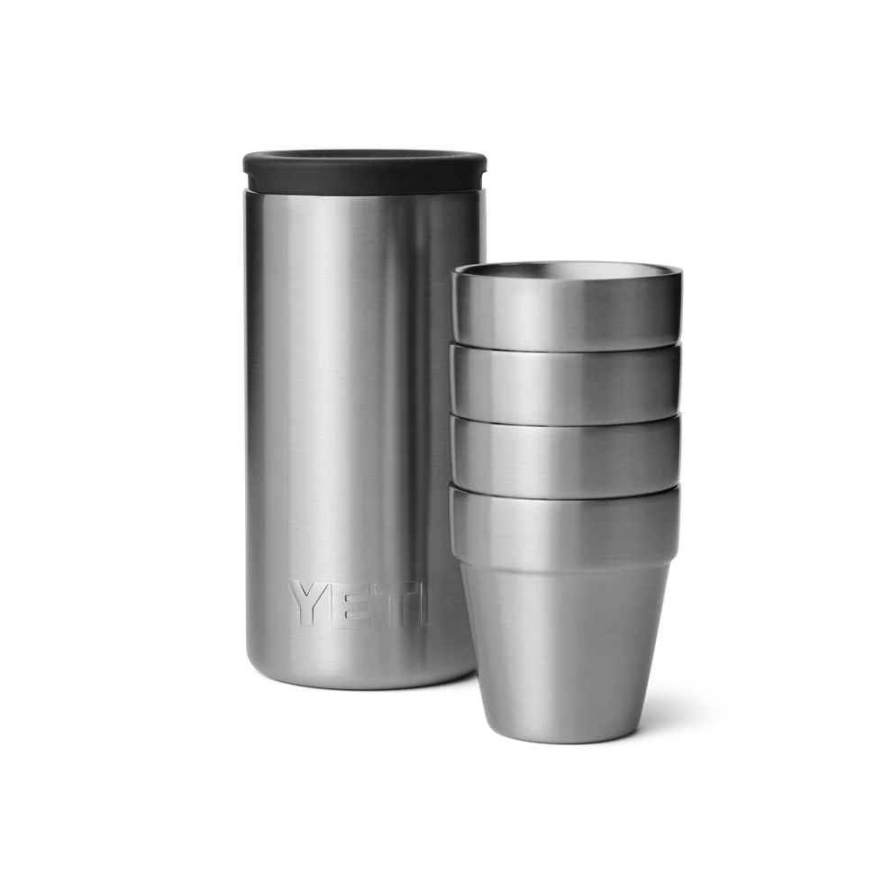 Shot Glasses With Carrying Case (Stainless Steel)