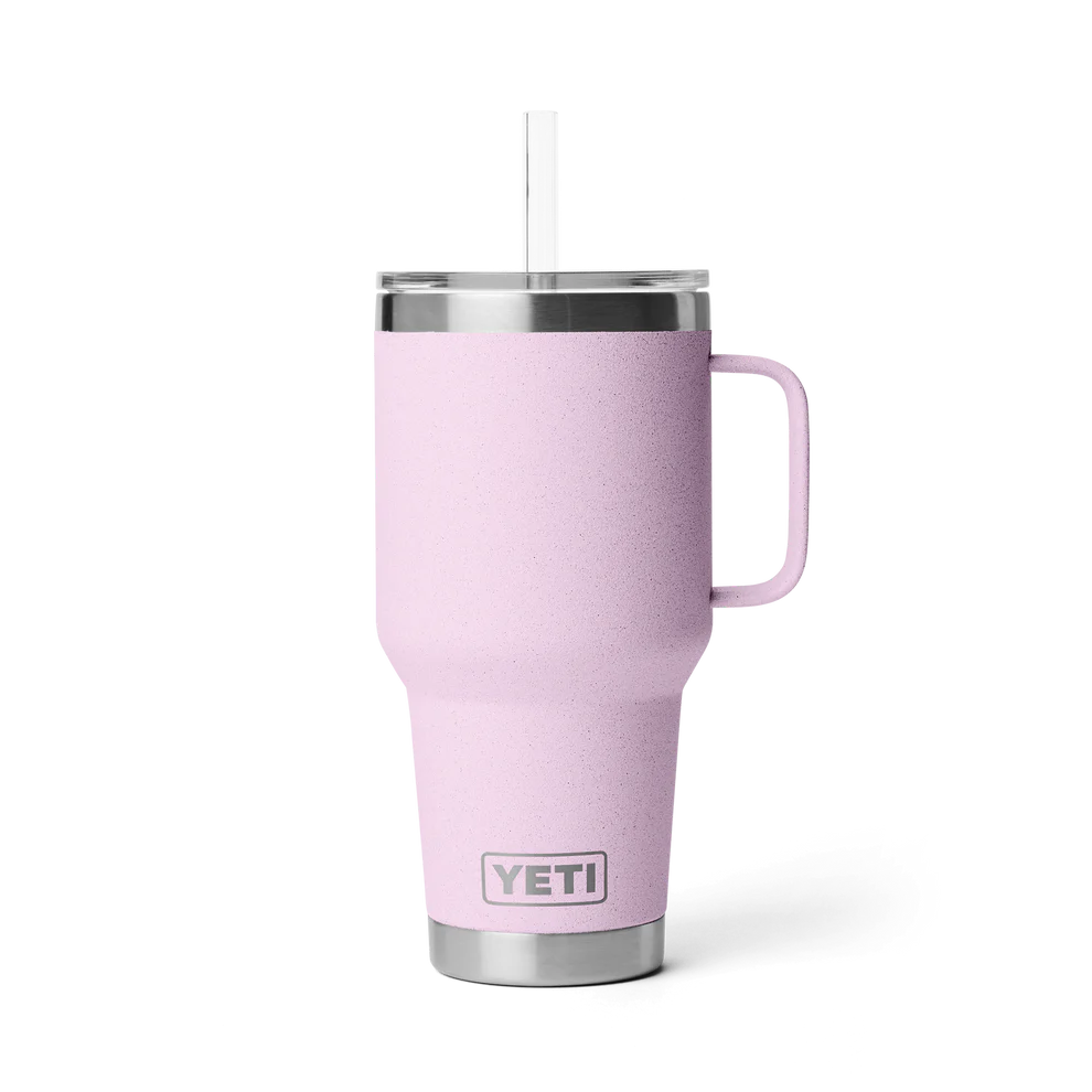 Rambler 35 oz (994 ml) Straw Mug With Straw Lid - Cherry Blossom