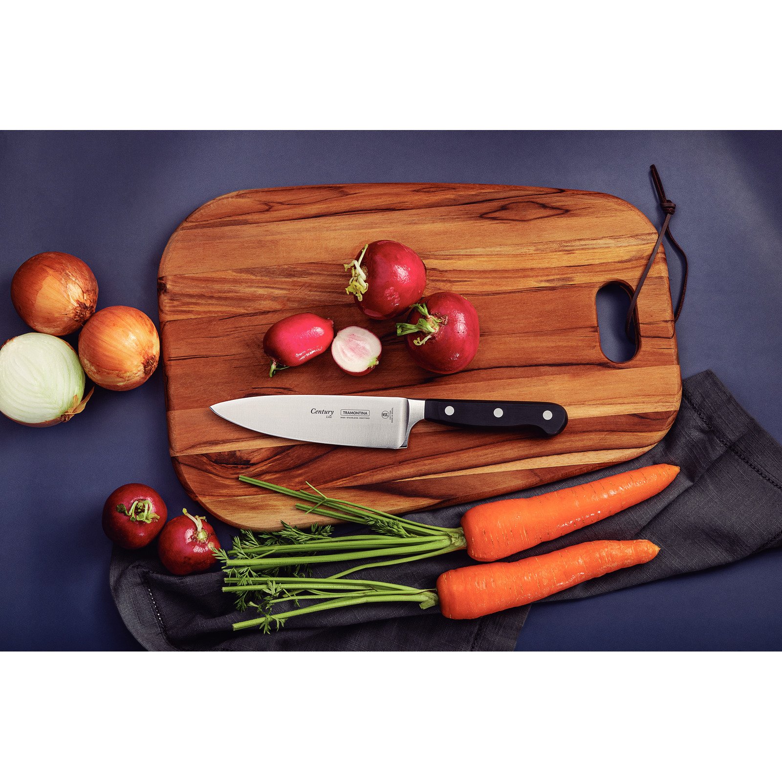 Tramontina Century Chef's Knife with Stainless Steel Blade and Polycarbonate and Fiberglass Handle, 6"
