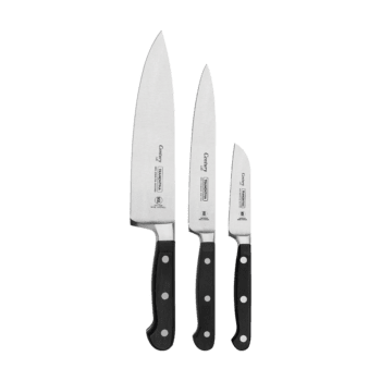 Tramontina Century Knife Set with Stainless Steel Blades and Polycarbonate and Fiberglass Handles, 3 Pieces