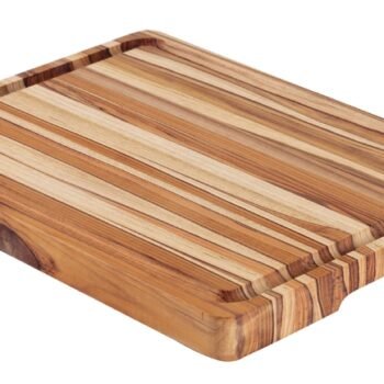 Tramontina Teak Wood Cutting Board with Handle and Groove, FSC certified, with Mineral Oil finish, 50x38 cm