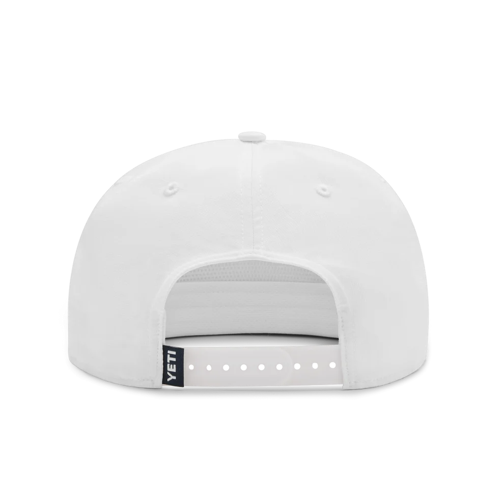 Flat Brim Rope Hat - White