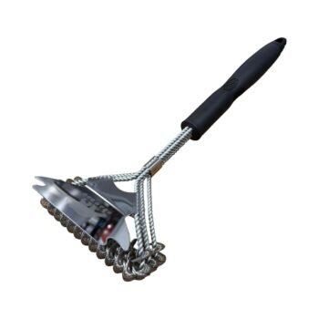 Bear Stainless Steel Triple-Row Grill Brush
