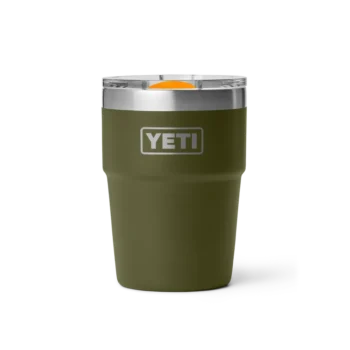 Rambler 16oz (475ml) Stackable Cup -  Olive/King Crab Orange